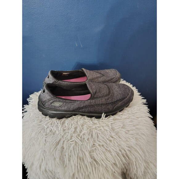 Skechers Women's Slip On Sneakers  Comfort Shoes Go Walk 2 Gray Size 8 - Picture 1 of 8